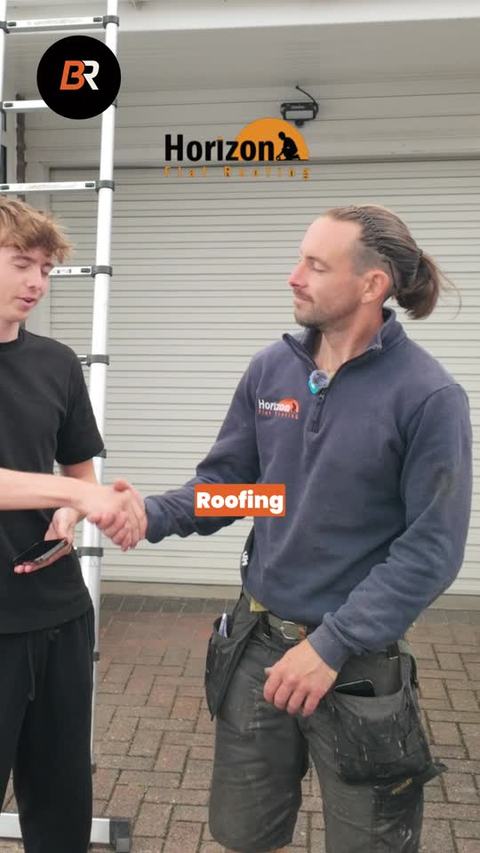 Pete shaking hands on shoot day